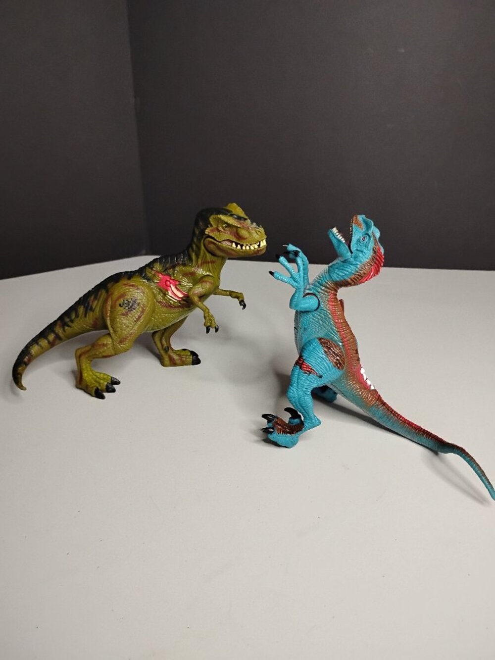 Jurassic Park III Raptor and T-Rex Figures